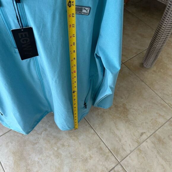 Men’sPUMA golf jacketBlue Hooded Jacket new w tags - Picture 6 of 13